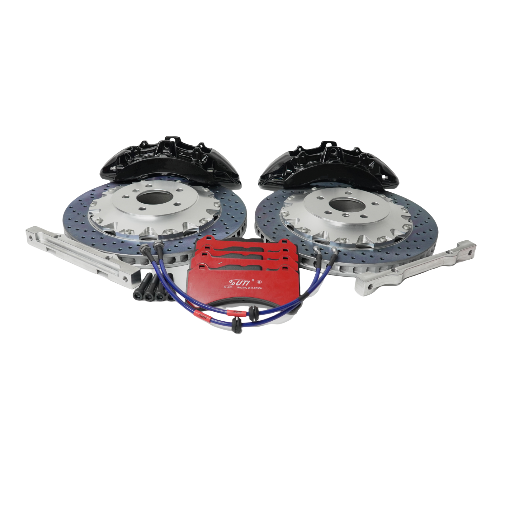 CTSV6 6-Piston Aluminum Forged Calipers Rear Brake System Compatible BMW Mercedes-Benz Audi Chevrolet Golf Land Cruiser Hilux